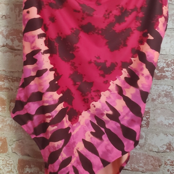 Aerie One Shoulder One Piece Swimsuit tie dye - Picture 5 of 8